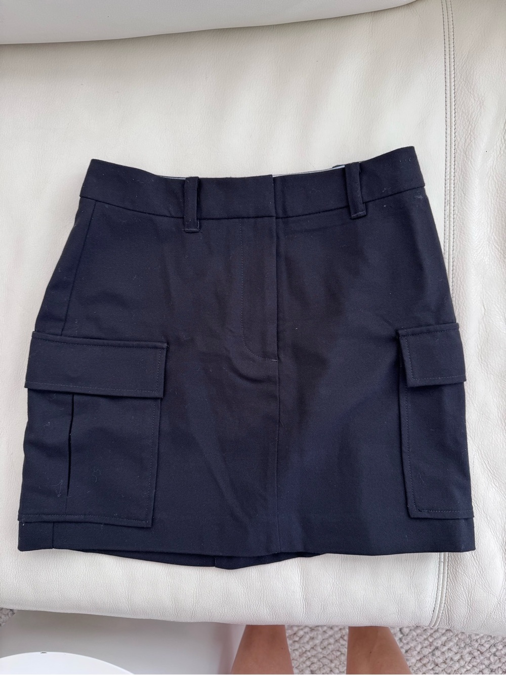Utility Cargo Mini Skirt in Black